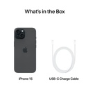 iPhone 15 256GB DS Black A Grade 100% Battery Health( Refurbished )