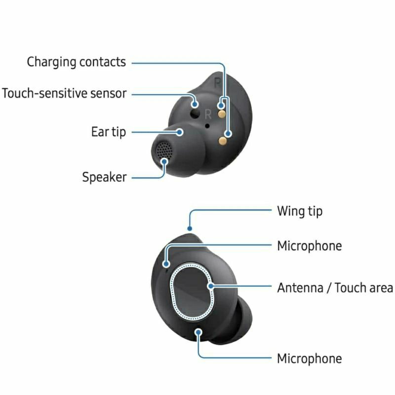 Samsung Galaxy Buds Fe SM-R400N Wireless Earbuds Earphones Original - Graphite