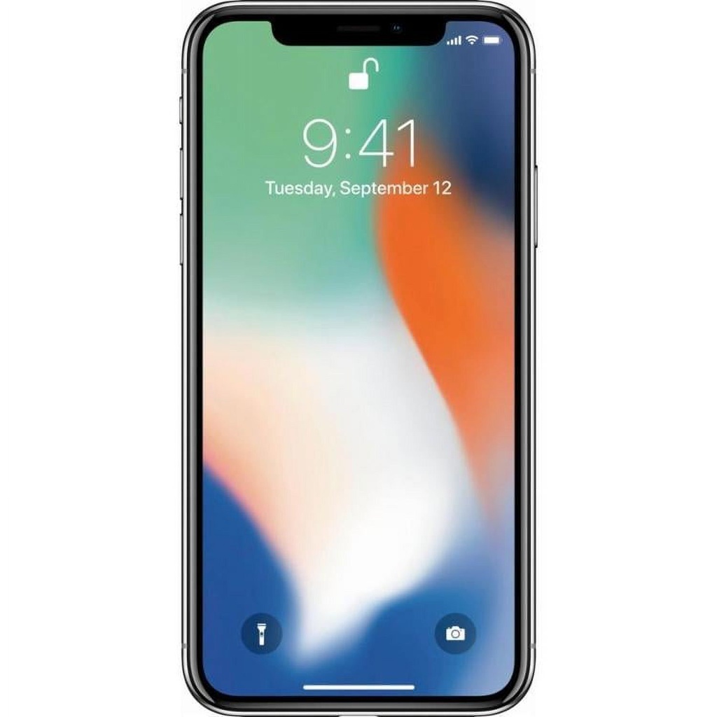 iPhone X 256GB Silver A Grade 100% Battery Health( Refurbished )