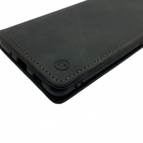 Samsung  A70 Nubuck Leather Wallet Flip Case 