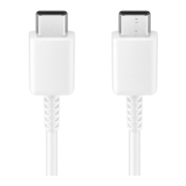 Original Samsung Dual USB-C Cable 1 Meter 3Amp PD Super Charge Type C To Type C USB Cable 40W fast charging For Galaxy Note 10 Pro S20 S10 Plus A90 A80 A70 White