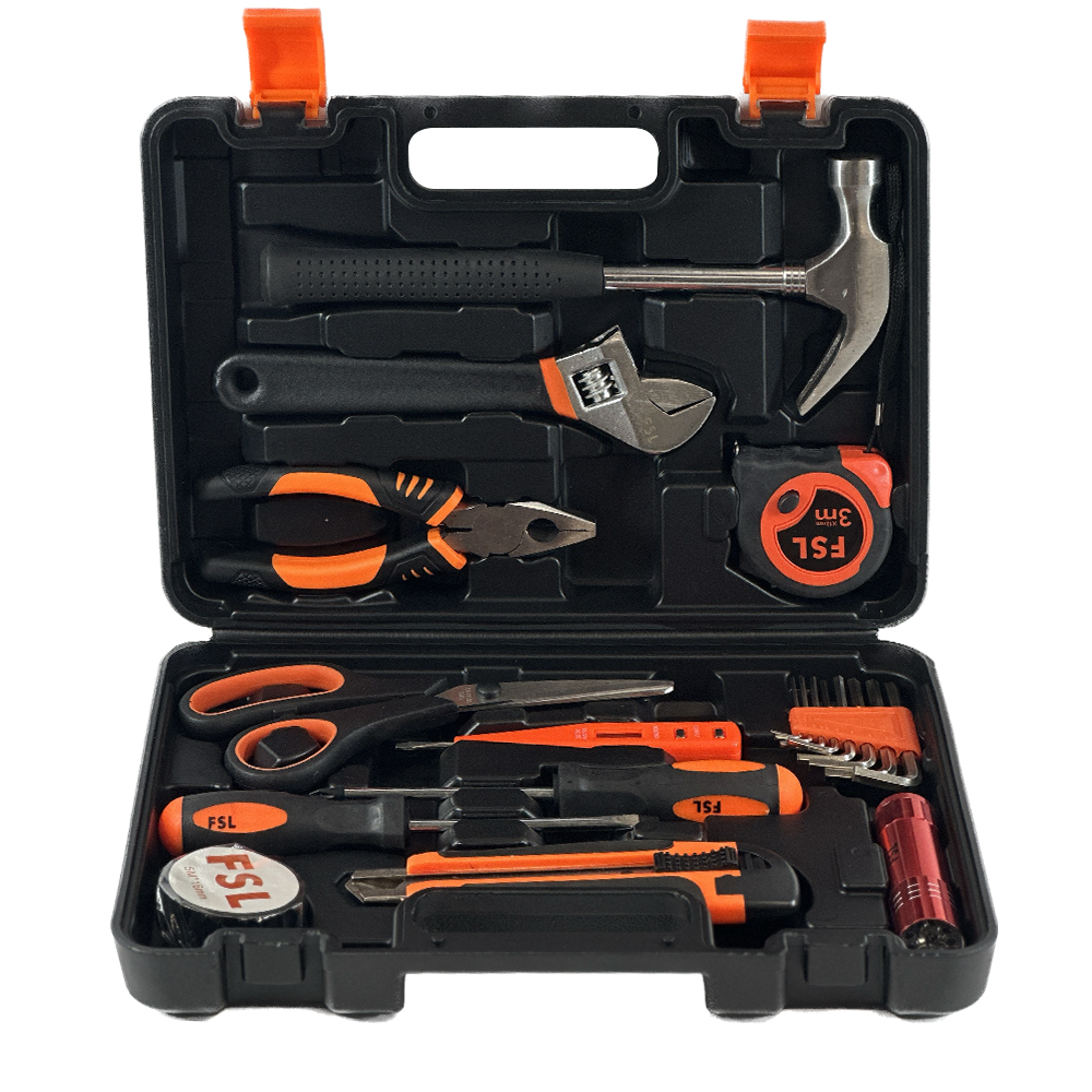 FSL 20 Pcs Household Multi-Function Hand Tool Box Complete Set FSGJTZ-JG003-4