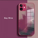  iPhone 12 6.1 Artistic ShockProof Phone Case (Biguo) Bay Wine Red