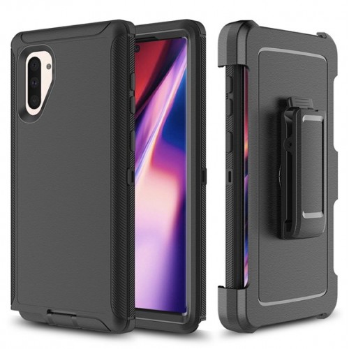 iPhone XR ShockProof Phone Case with Belt Clip (Adventurer) Black