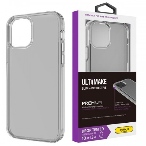 iPhone X / XS Transparent ShockProof Phone Case (Ultimake) Black