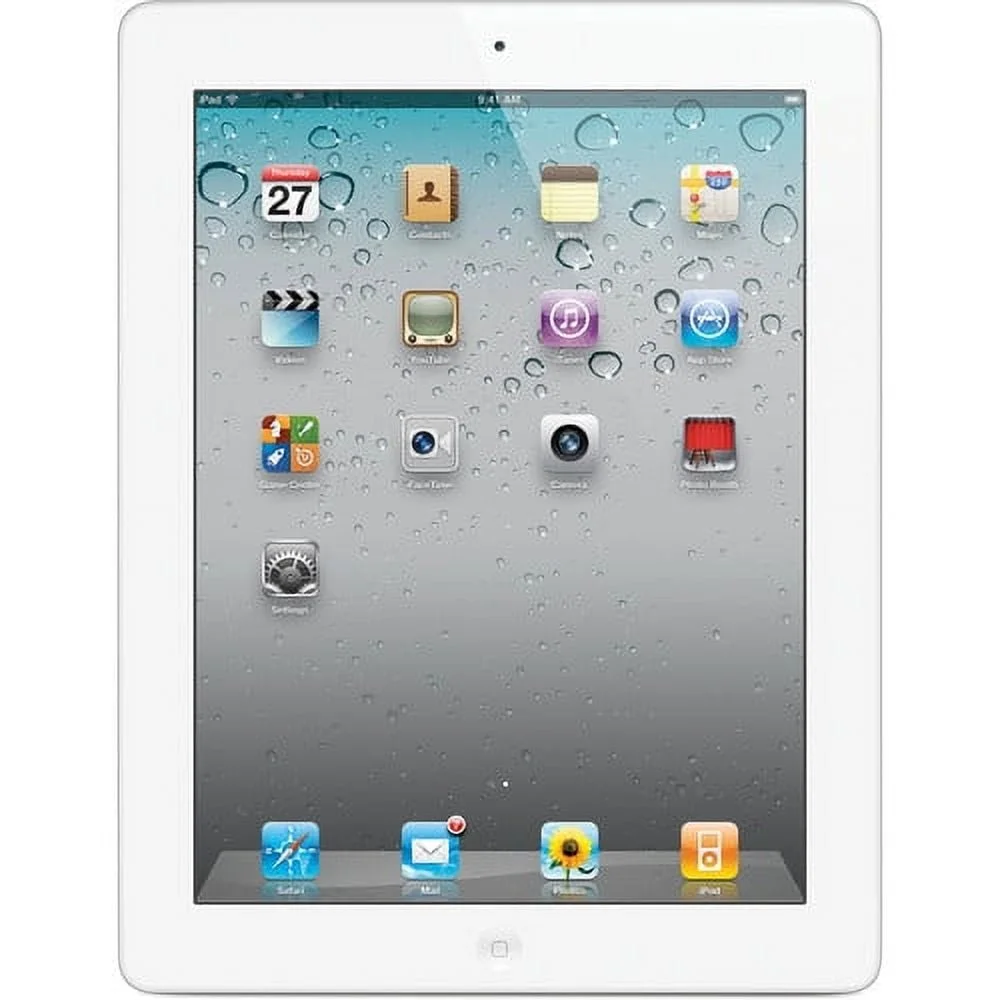 iPad 2nd Gen (2011) 9.7" Wi-Fi Only 16GB A1395 White A Grade above 90% Battery Health (Refurbished)