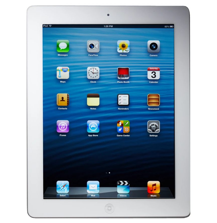 iPad 4th 9.7" Wi-Fi + Cellular 32GB White A1460 A Grade above 80% Battery Health (Refurbished)