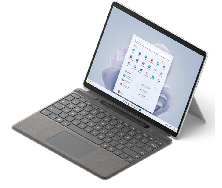 Microsoft Surface Pro 9 13" Intel Core i5-1235U 2.50GHz 10-Core / 12-Thread / 16GB RAM / 256GB SSD / Intel Iris Xe Graphics / Windows 11 Home / Black – Excellent Grade Minor scratch + Surface Keyboard (Refurbished)