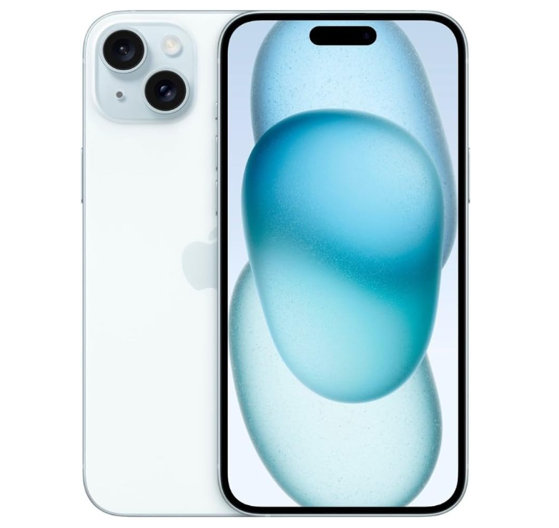 iPhone 15 256GB SS+eSim Blue A Grade above 80% Battery Health( Refurbished )