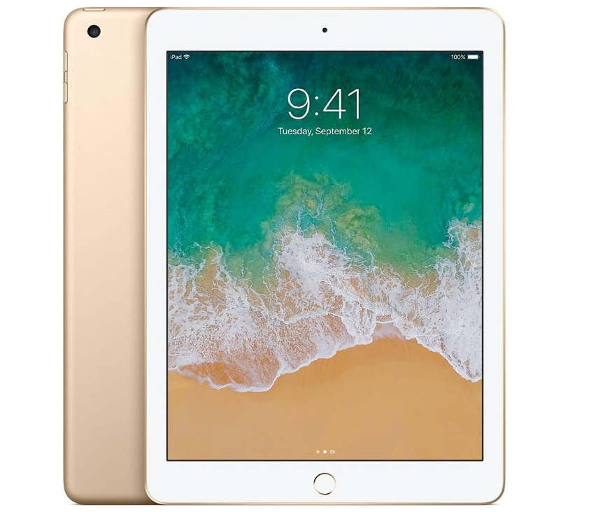 iPad 5th Gen 9.7" Wi-Fi Only 128GB Gold A1822 A Grade above 80% Battery Health( Refurbished )