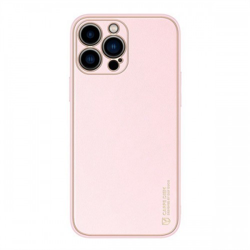 [M0970090116] iPhone 12 Pro Luxury PU Leather Phone Cover Case Yolo Series (DUX DUCIS) Pink