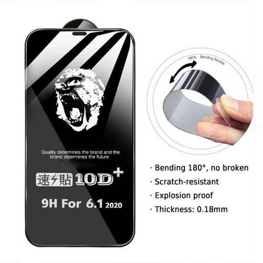 [M0720100017] iPhone 14 Pro Max Pliable and Strong Tempered Glass Screen Protector (Gorilla) With Package