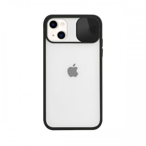 [M0620090120] iPhone 12 Pro Max Slide Camera Lens Protection Cover Phone Case ShockProof TPU (Case Mate) Black