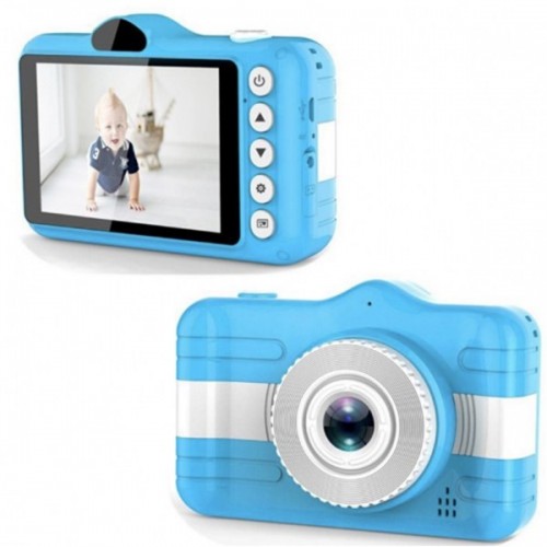 [E0740350014] Children Camera X600 Big Screen Video Camera Kids Digital Front 1.3M Rear 2M