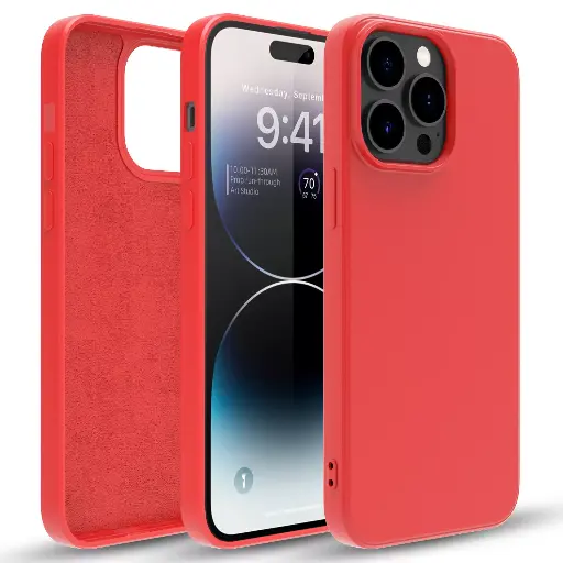 [M0860090093] [UA08]Silicone phone case without ring for Samsung S20+ RED