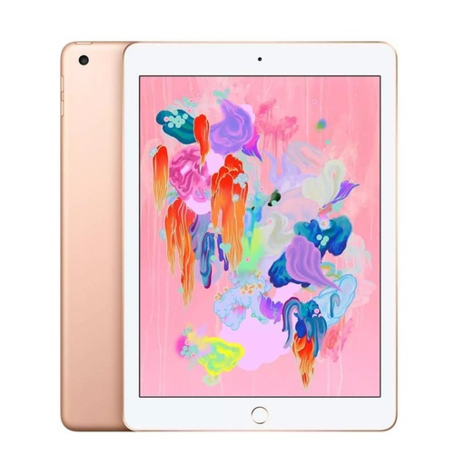 [T0010010681] iPad 6th Gen 9.7" Cellular + Wi-Fi 32GB Gold A1954 A Grade 100% Battery Health(Refurbished)