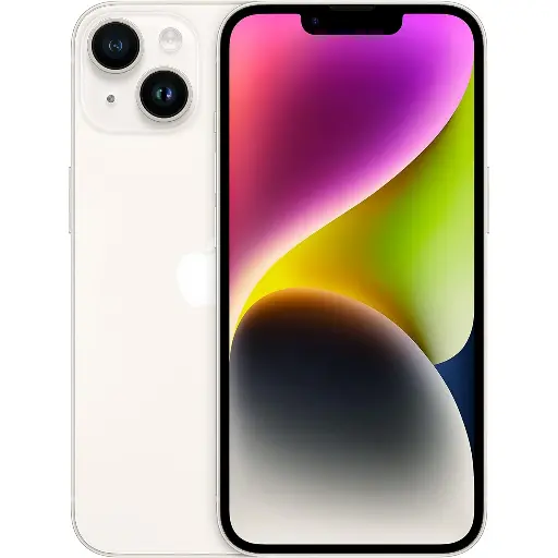 [M0010010826] iPhone 14 128GB Starlight A Grade 100% Battery Health(Refurbished)