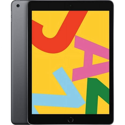 [T0010010708] iPad 7th Gen 10.2" Cellular + Wi-Fi 32GB Space Gray A2200 A Grade 100% Battery Health(Refurbished) - (Touch ID not work)