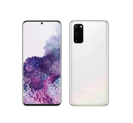 [M0020010725] Samsung Galaxy S20 5G SIM+eSim 128GB with 8GB RAM Cloud White A Grade ( Refurbished ) - (Minor Screen Burn)