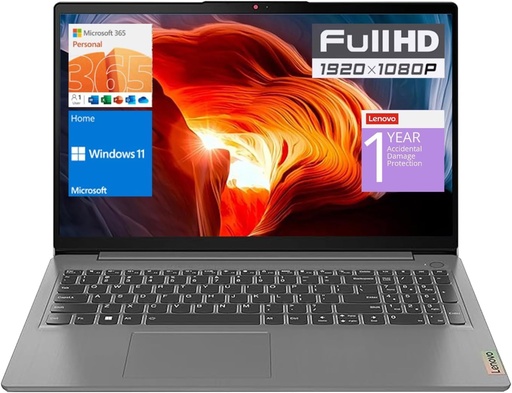[L0090010034] Lenovo IdeaPad 1 15IGL7 15.6" Laptop – Intel Celeron N4120 1.1GHz / 4GB RAM / 128GB SSD / Win 11 Home – A Grade (Used)