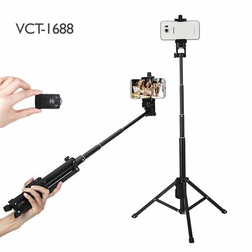 [E0190320007] YUNTENG 1688 Aluminum Tripod