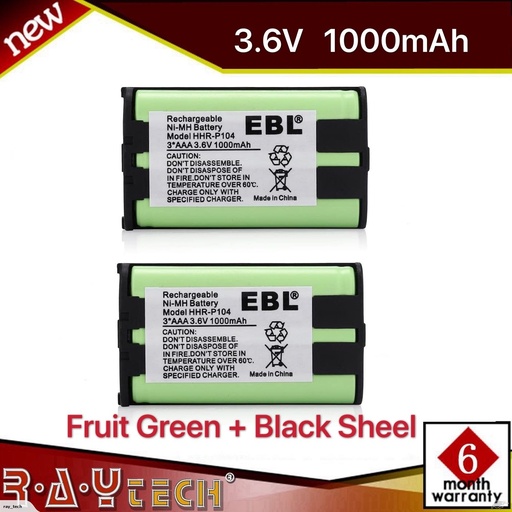[Z0130020019] HHR P104 Rechargeable Battery for cordless phone 2pack