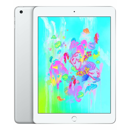 [T0010010506] iPad 6th Gen 9.7" Cellular + Wi-Fi 128GB Silver A1954 A Grade above 80% Battery Health (Refurbished)