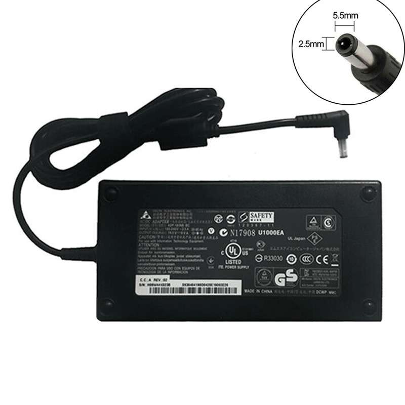 Delta Original Charger 19V 9.5Amp 180W MSI GT780DXR GT783 GT783R GT60 GT70 AC Power Adapter