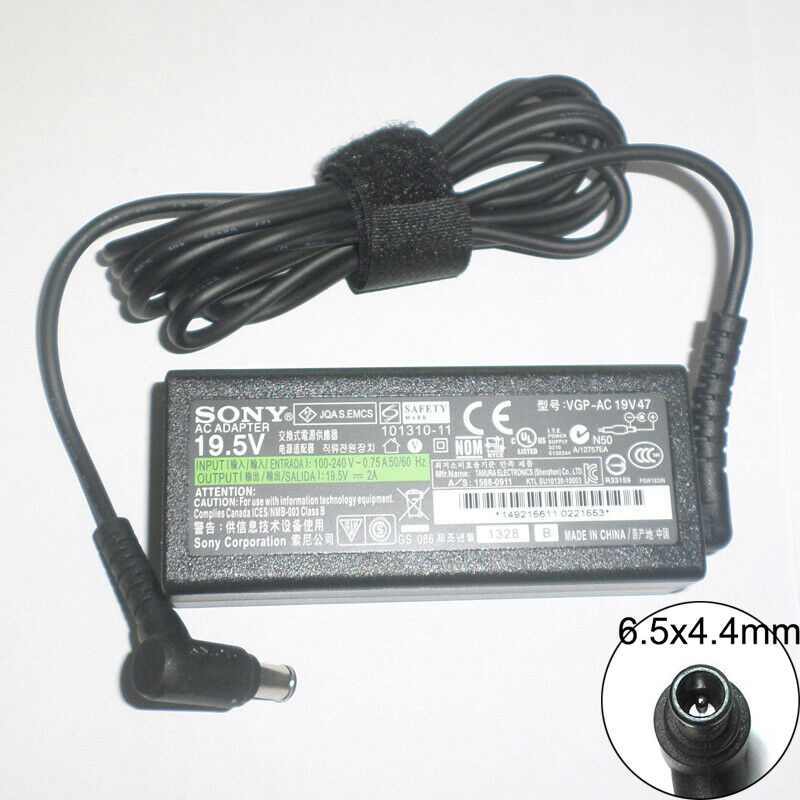 Sony Genuine AC Adapter Charger for Sony VAIO VGP-AC19V35 VGP-AC19V37 VGP-AC19V39