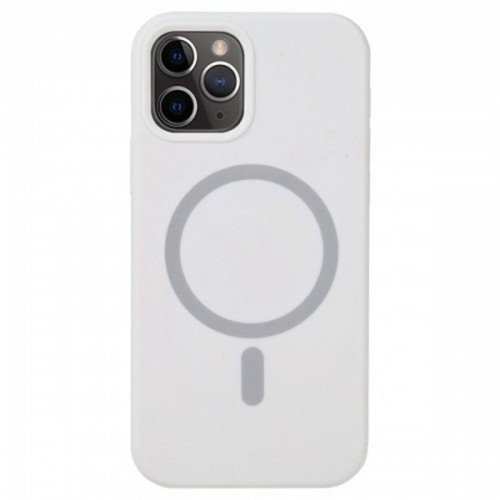 iPhone 12/12 pro MagSafe Magnetic Phone Case Soft Silicone Back Cover White 