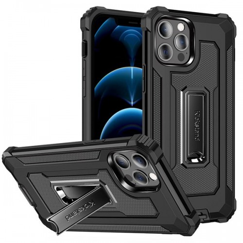 [M0690090011] Samsung Galaxy A31 Jazz ShockProof Hard PC & Soft TPU Hidden Foldable Metal Kickstand Mobile Phone Case