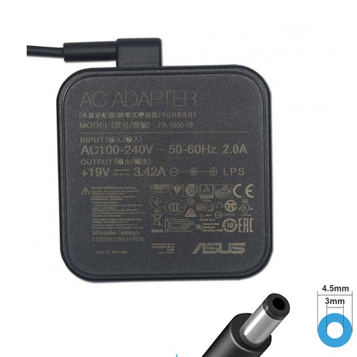 [L0100060014] Asus Genuine Asus AC Power Adapter Charger 65W ADP-65GD B 19V 3.42Amp